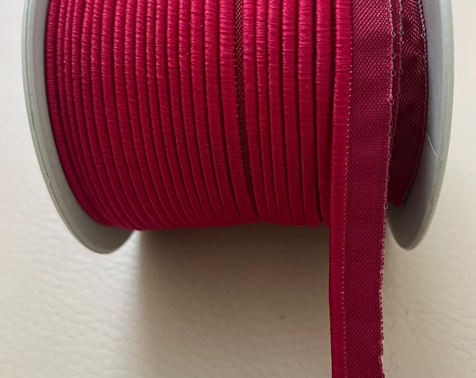 Red Satin Lip Cord Piping Trim by Yard