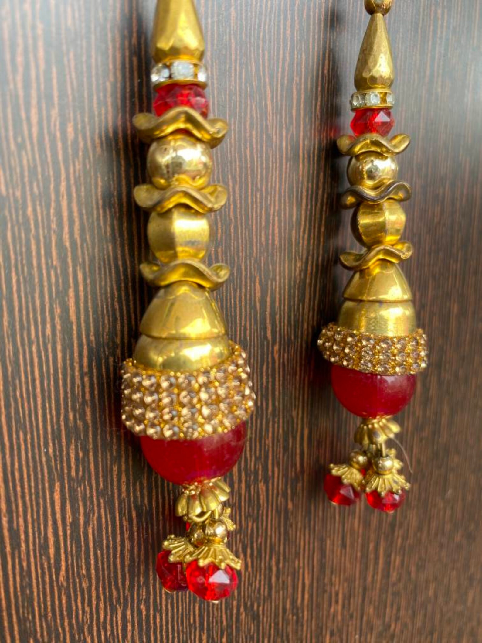 Small Golden Red Tassel Latkan for Lehenga Dresses Handbags Etsy