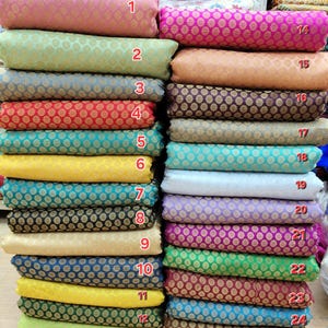Brocade Sewing Fabric for Wedding Dress Rich Textured Indian Exotic Dress Material