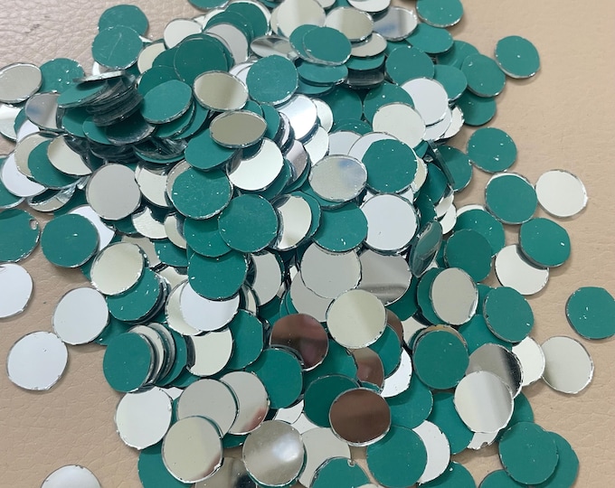 Round Glass Craft Mirrors, Shisha Embroidery, Lippan Art Supplies, 50 Pack