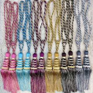 Decorative Drapery Tie Back Tassels for Curtain Holdbacks | Pack of 2
