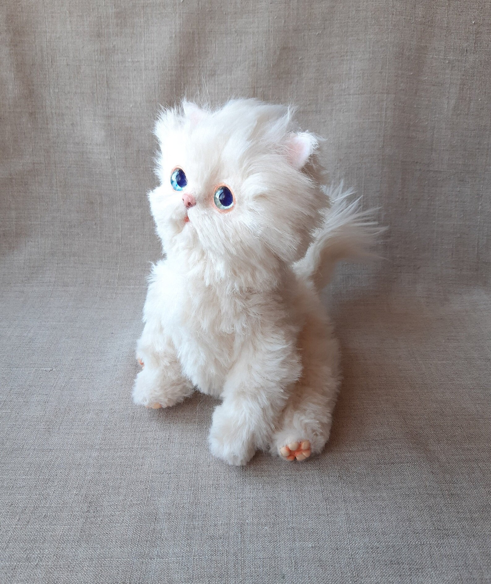 Persian cat Poseable kitten toy Realistic cat art doll | Etsy