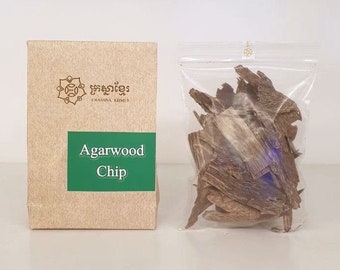 Crassna Khmer Cambodian Agarwood/Oud Incense Chips- 25grams