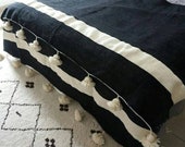 Hot Selling Wool Moroccan Pompom Blanket,Moroccan Throw Blanket,Throw Blanket,bedroom blanket,bedding blanket,blanket with tassels,gifts