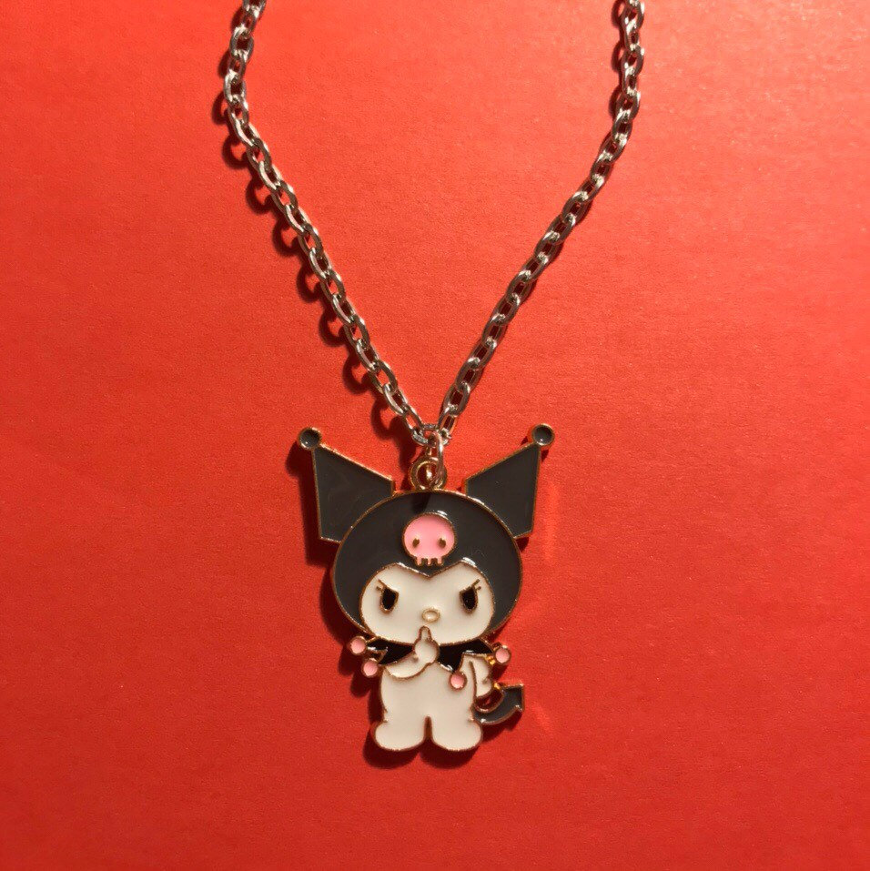 Kawaii Necklace Cute Kuromi Necklace | Etsy