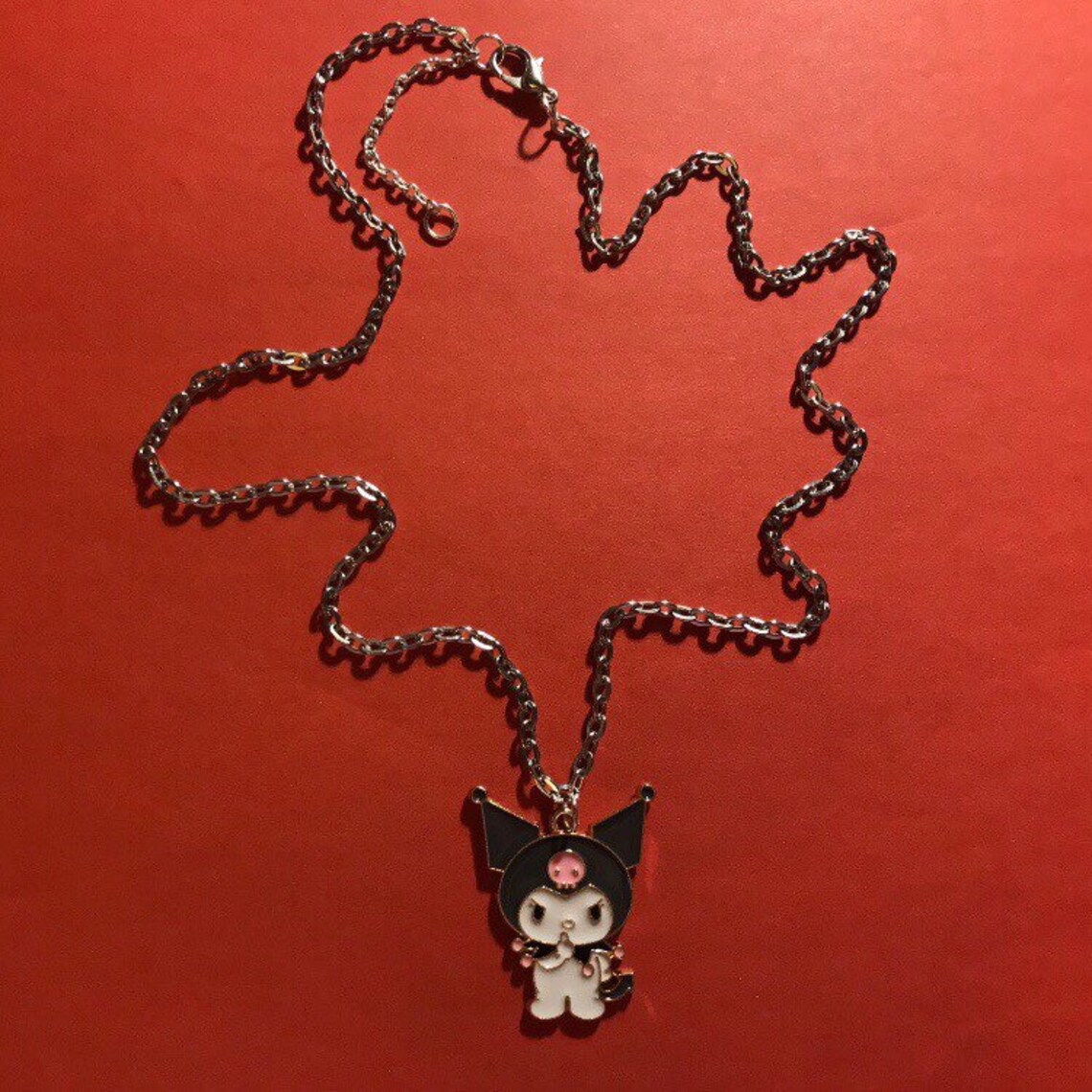 Kawaii Necklace Cute Kuromi Necklace | Etsy