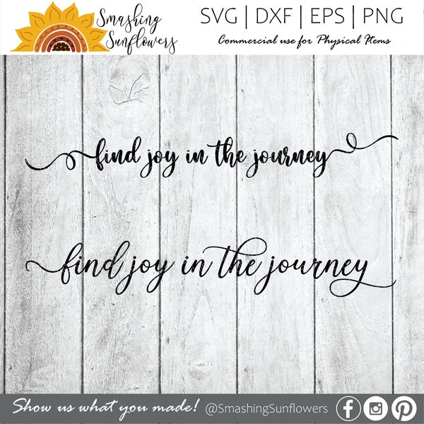 Find Joy in the Journey SVG - Farmhouse Sign - Joy Svg - Journey Svg- Rustic Farmhouse SVG - Wood Sign Svg - Farmhouse cut file - Find Joy