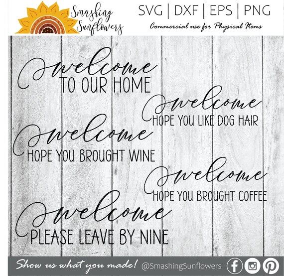 Welcome Friends SVG Friends Welcome SVG Farmhouse Sign - Etsy