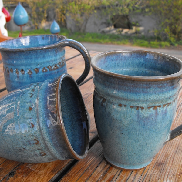 Tasse,Kaffetasse,Tontasse,Teetasse, türkis blau