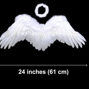 Fashionwings Angel of Desire, Medium, White Feather Angel Wings 247.5 ...
