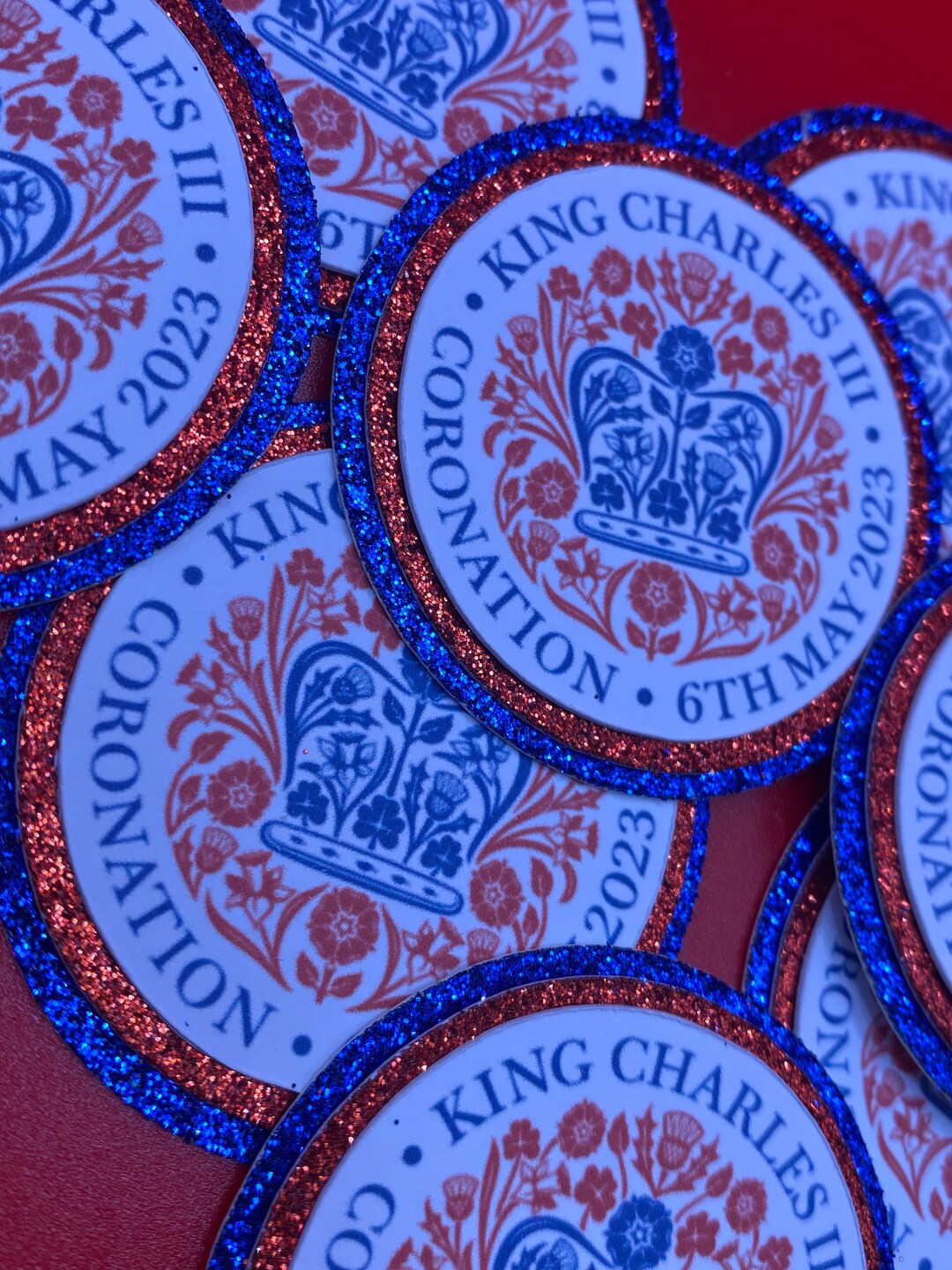 King Coronation Cupcake Toppers King Charles Cupcake Toppers Etsy