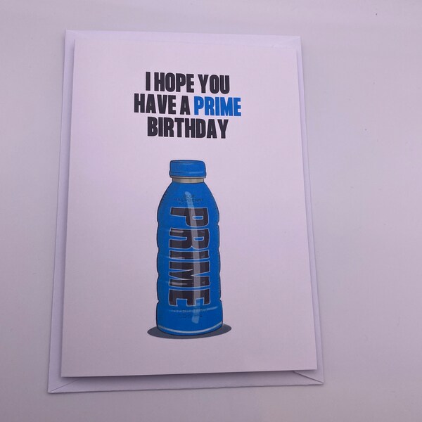 Hydration Birthday Card - Etsy