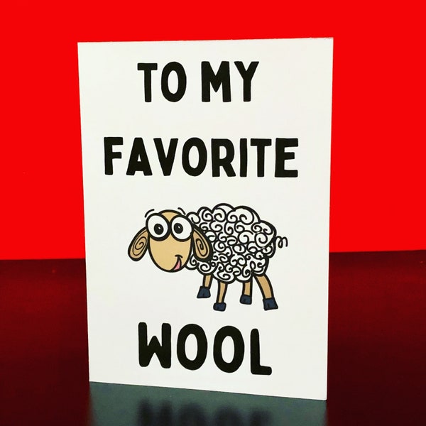 Funny birthday card, humour birthday card, scouse card, liverpool, YOU WOOL!, for him, for her, cheeky birthday card, silly card