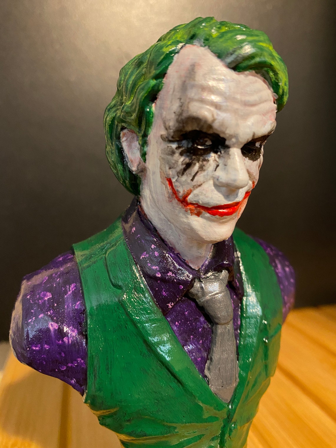 Joker Bust 3D Printed 5.5 inches Joker Figure 3D Printed and Etsy