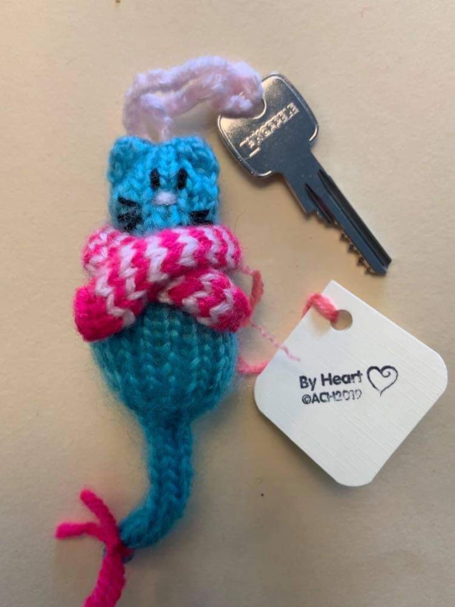 Knitted keychain Etsy