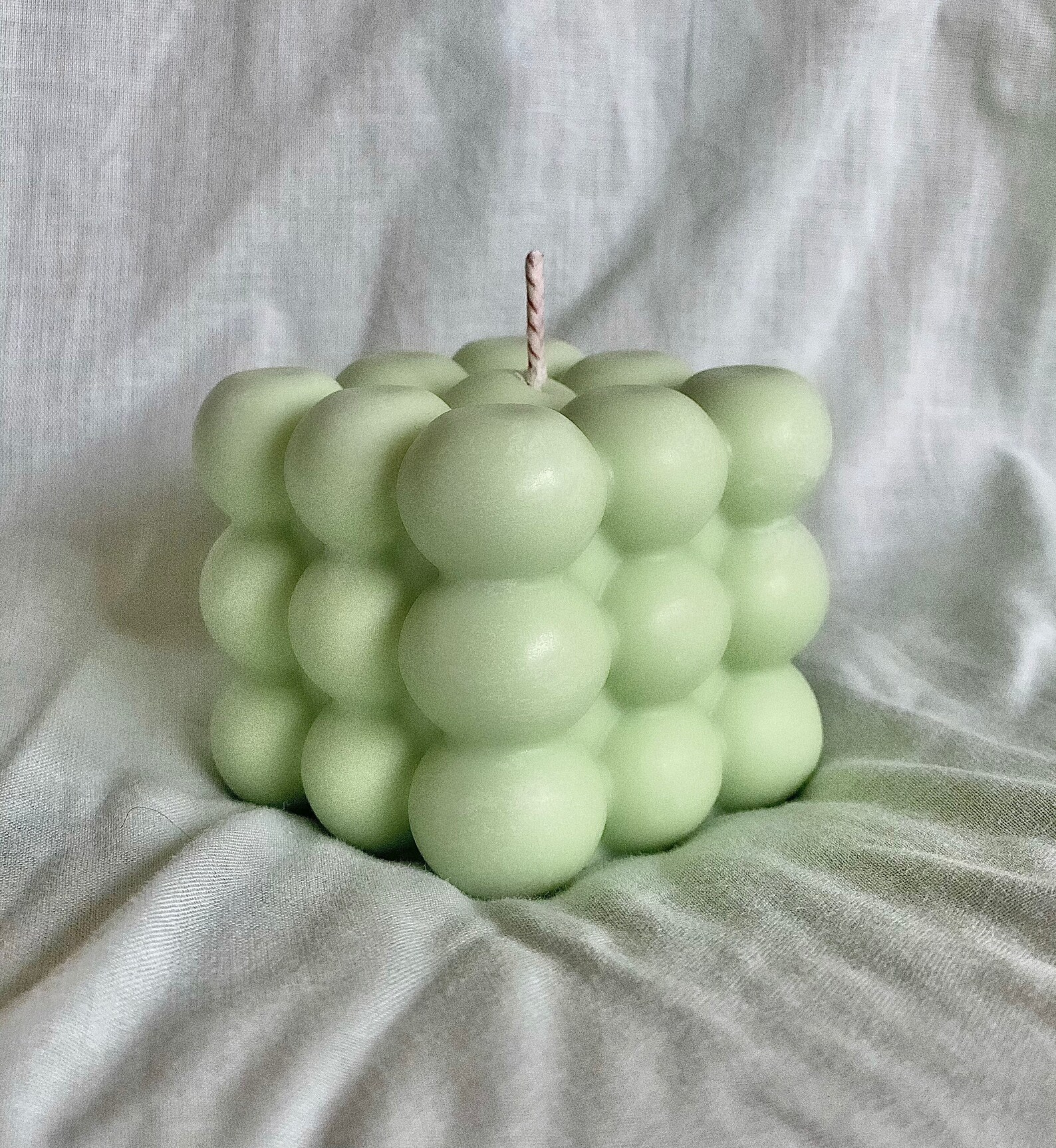 Bubble Cube Candle Soy Wax Bubble Cube Candle Vegan Candle Etsy