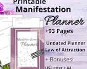 Law of Attraction Planner 2023, Manifestation Journal (Printable PDF)
