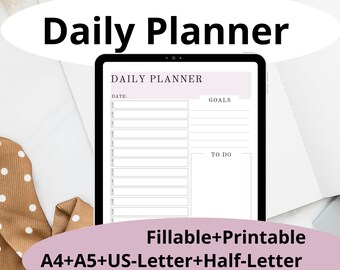 Hourly Daily Planner Page  (starts at 5 AM)