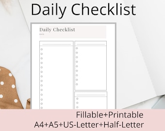 Printable Checklist Template