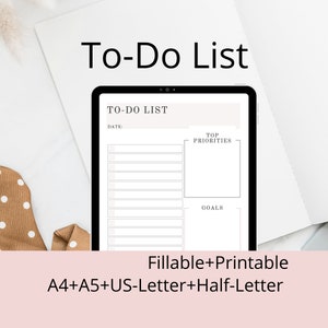 Printable To-Do List