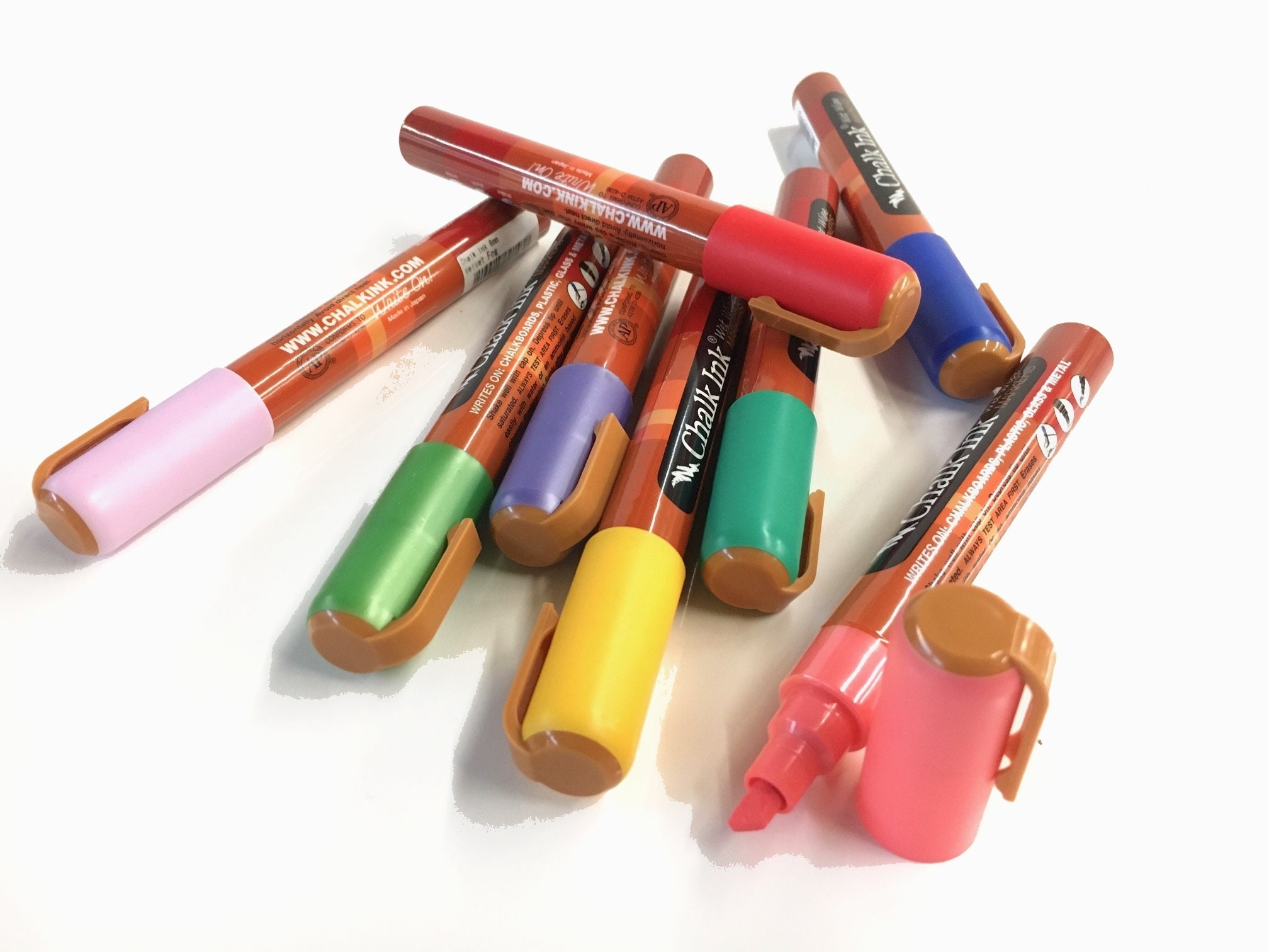 Carmel Glass Marker Medium Tip Pack of 10 assorted Colors, Removable Window  Marker, Washable Marker for Glass, Whiteboard & More 