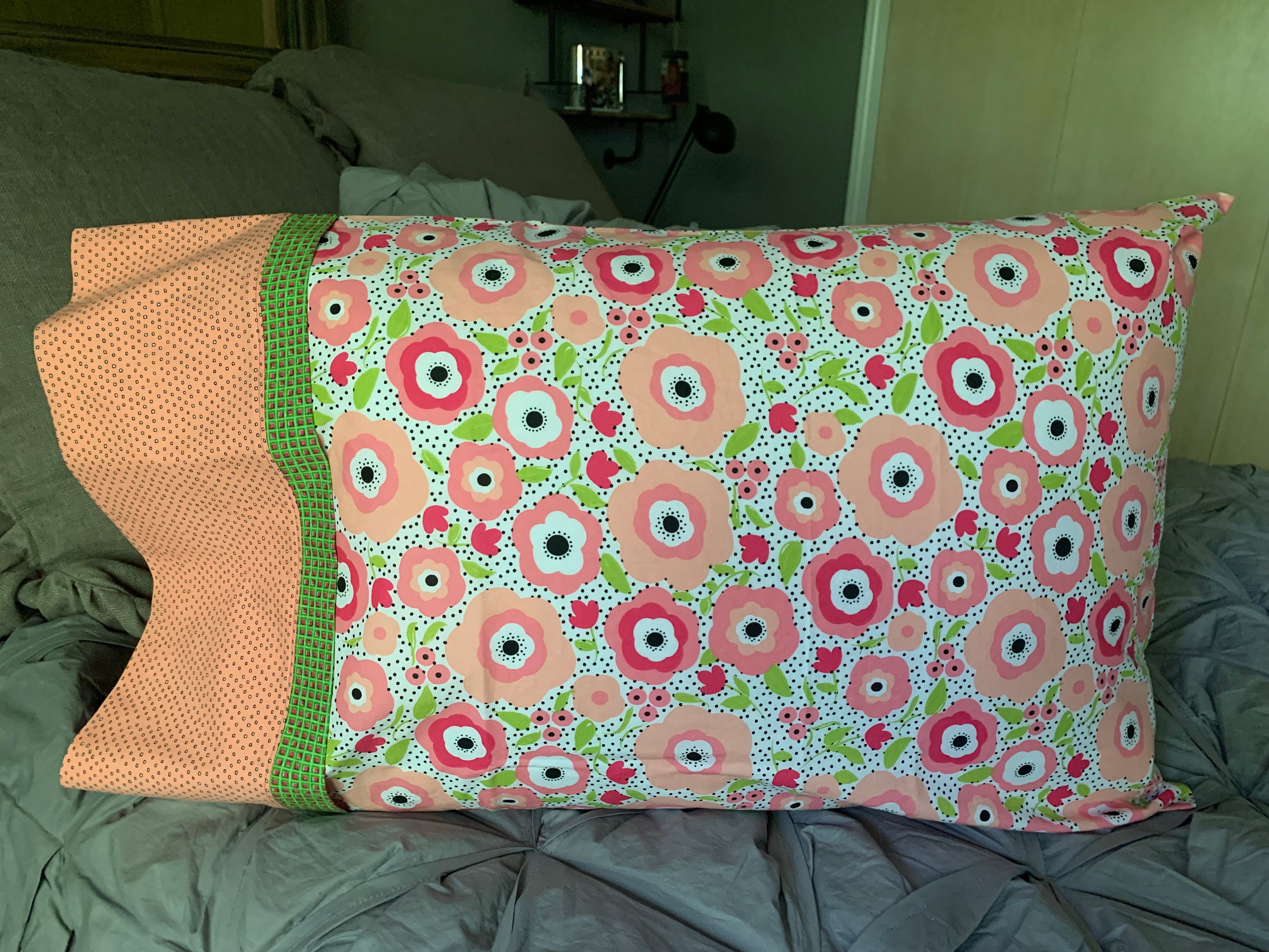 Standard/queen Size Pillowcases. 100 Cotton, Washable. French Seams