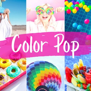 Color Pop, Color Presets, Lightroom Preset, Instagram Preset, Filters for Photography, Vibrant Summer Preset