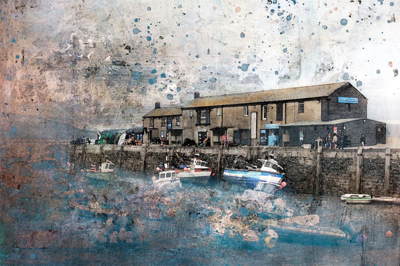 Lyme Regis Artwork Lyme Regis Art Original Lyme Regis Artwork Digital Prints Digital Artwork Lyme Regis Print