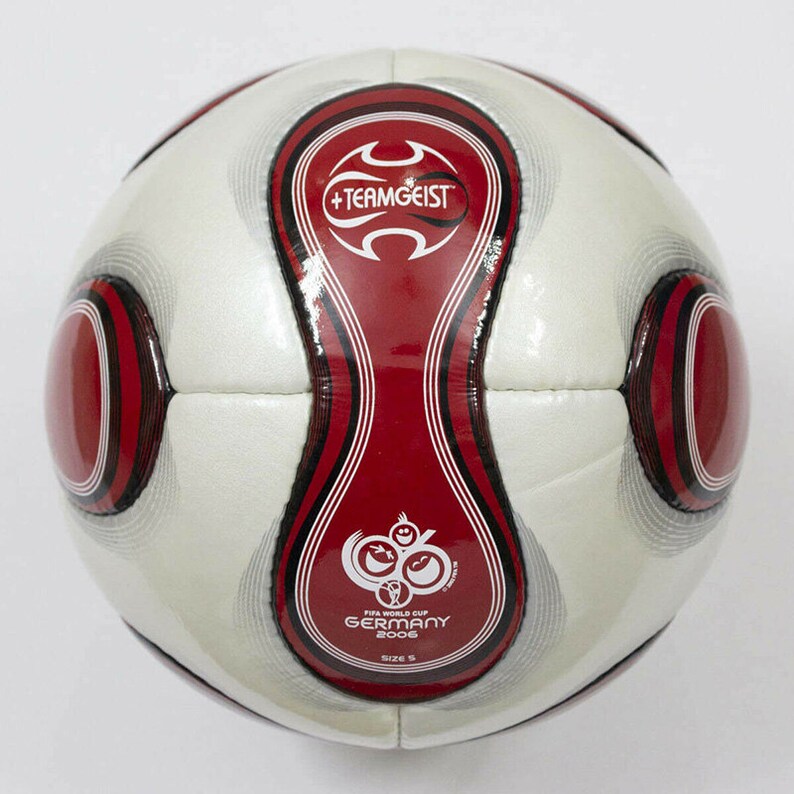 Red Teamgeist Official Match Ball World Cup Soccer Ball 2006 Etsy