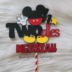 Oh Two-dles Cake Topper / Birthday Cake Topper / 2nd birthday