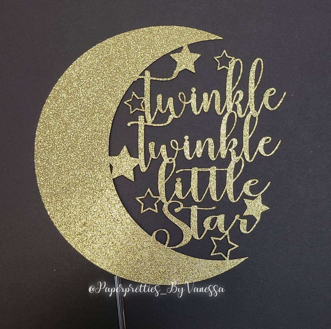 Twinkle Twinkle Little Star Cake Topper / Baby Shower Cake Topper/ Baby ...