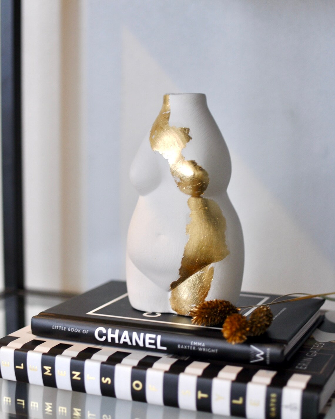 Gold Leaf Body Vase Female Body Shape Vase Etsy