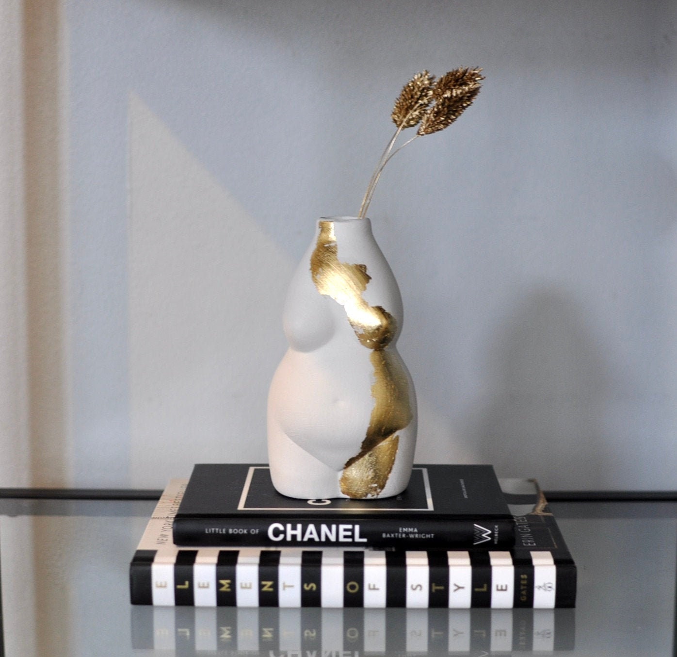 Gold Leaf Body Vase Female Body Shape Vase Etsy