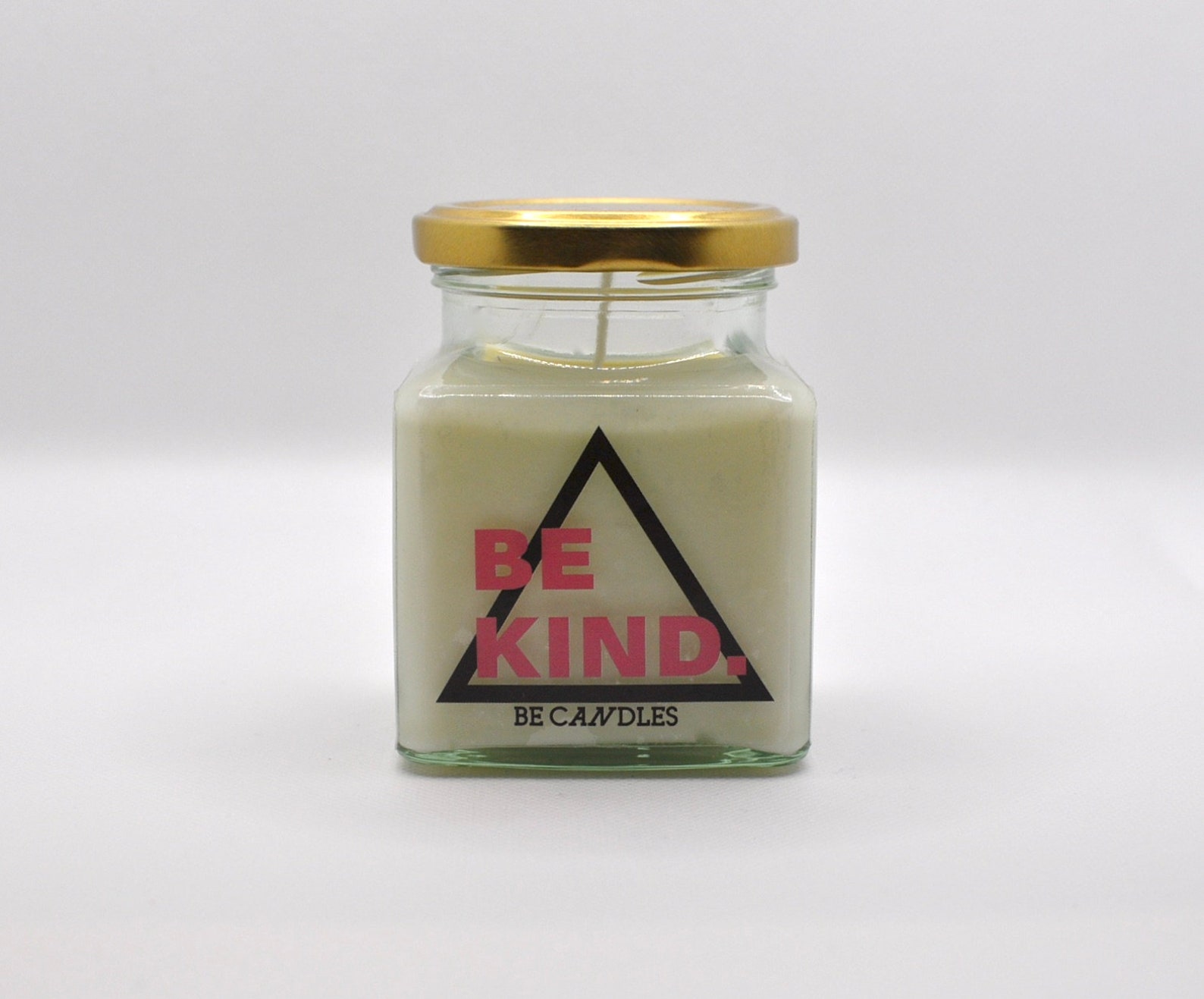 Be Kind Slogan Scented Jar Candle / Strong Soy Wax Candle / Etsy