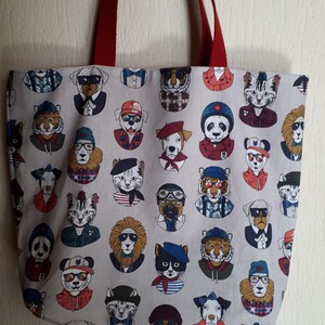 Tote bag Nina en tissus et fait main