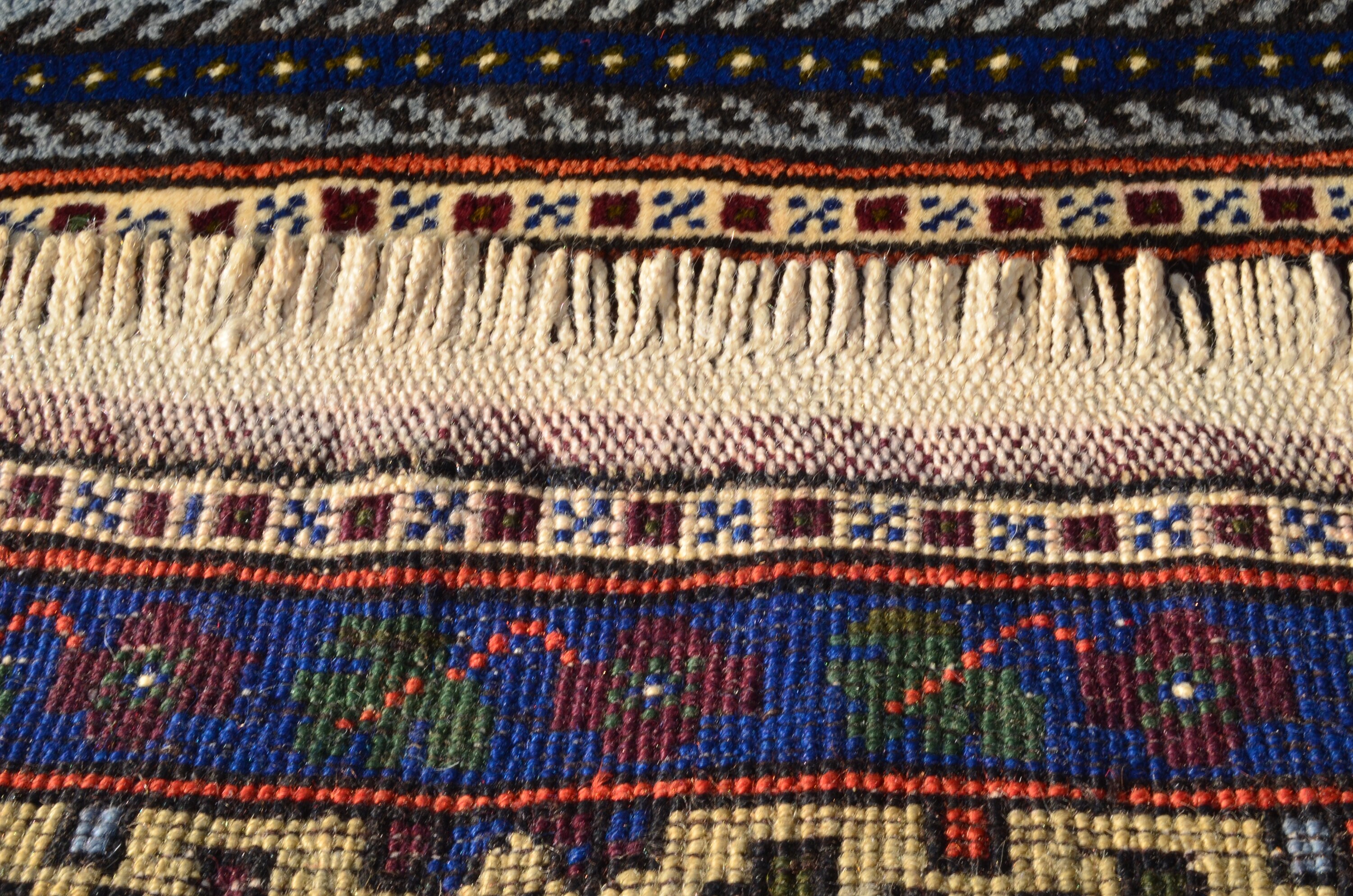 Oversize rug Navy Blue Orange rug Handmade rug Livingroom | Etsy