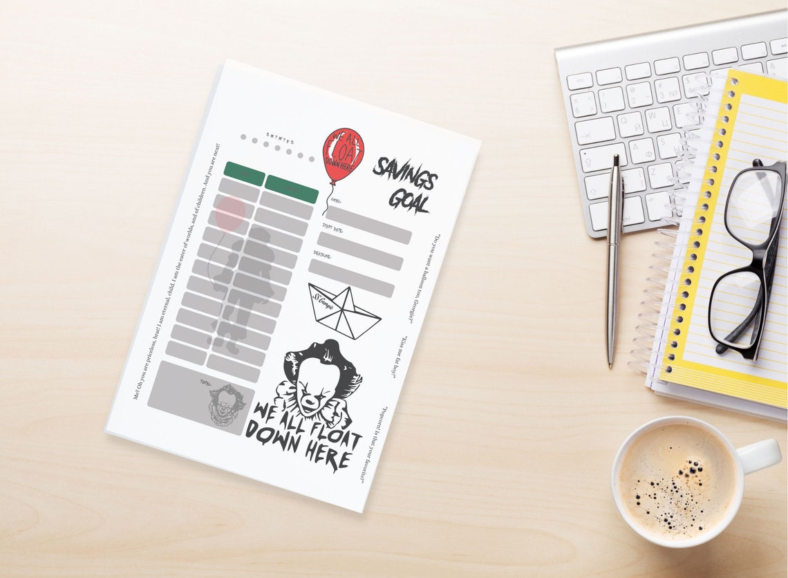 HORROR PLANNER, DOWNLOADABLE Planner, Schedule Template, Yearly Planner ...