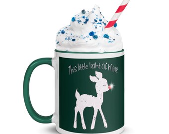 This little light of mine - Green Mug with Color Inside