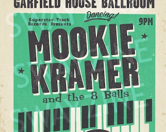 Mookie Kramer Jazz Poster: "I Think You Should Leave" Inspired Art
