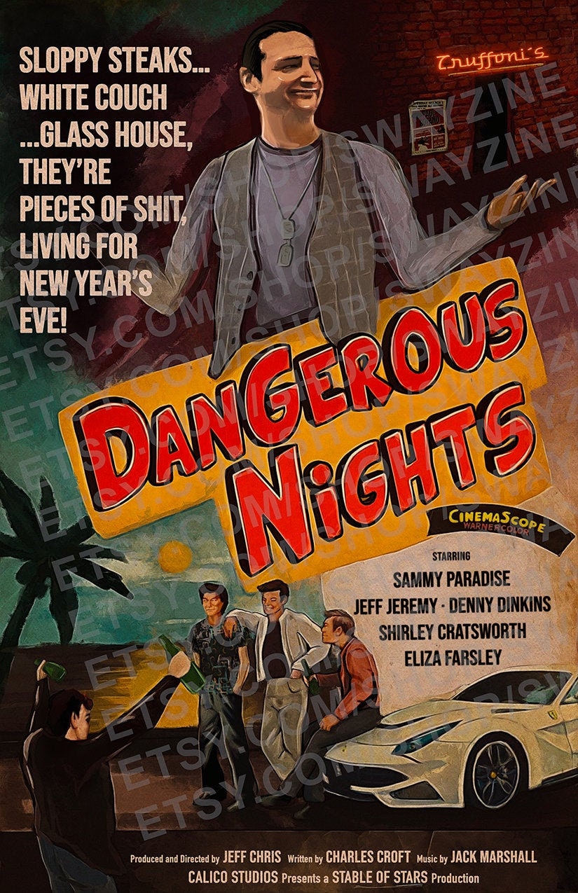Dangerous Nights Retro Movie Poster - I Think You Should Leave