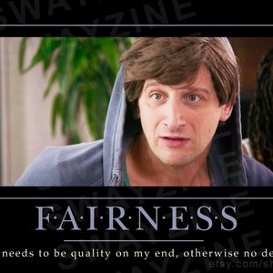 Fairness - Ich denke, Sie sollten motivierende Plakat verlassen