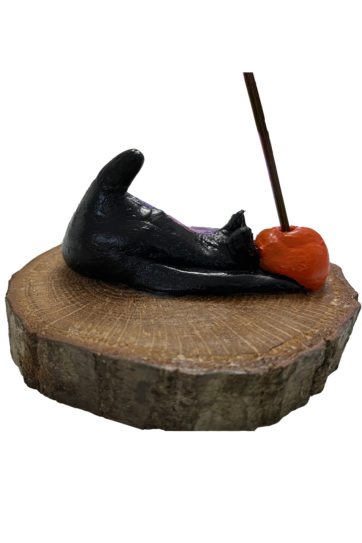 Black Cat Handmade İncense Burner Unique incense Holder Etsy