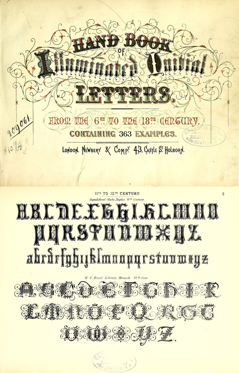 Illuminated Lettering Ebook: Ancient & Modern Alphabets (PDF) - Etsy