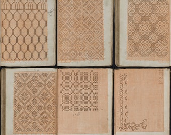Modelbuch for Tobias Arnold - Model book for Tobias Arnold. Vintage German Weaving, Embroidery designs, 1825, PDF