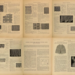 The Art of knitting, 19th Century Victorian Knitting Ebook, PDF