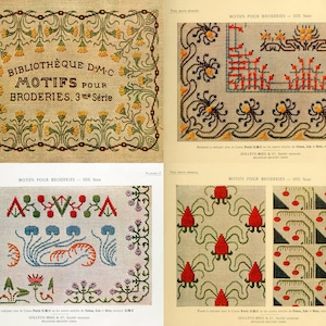 Motifs pour broderies - 1900s French Embroidery patterns ebook series 3, PDF