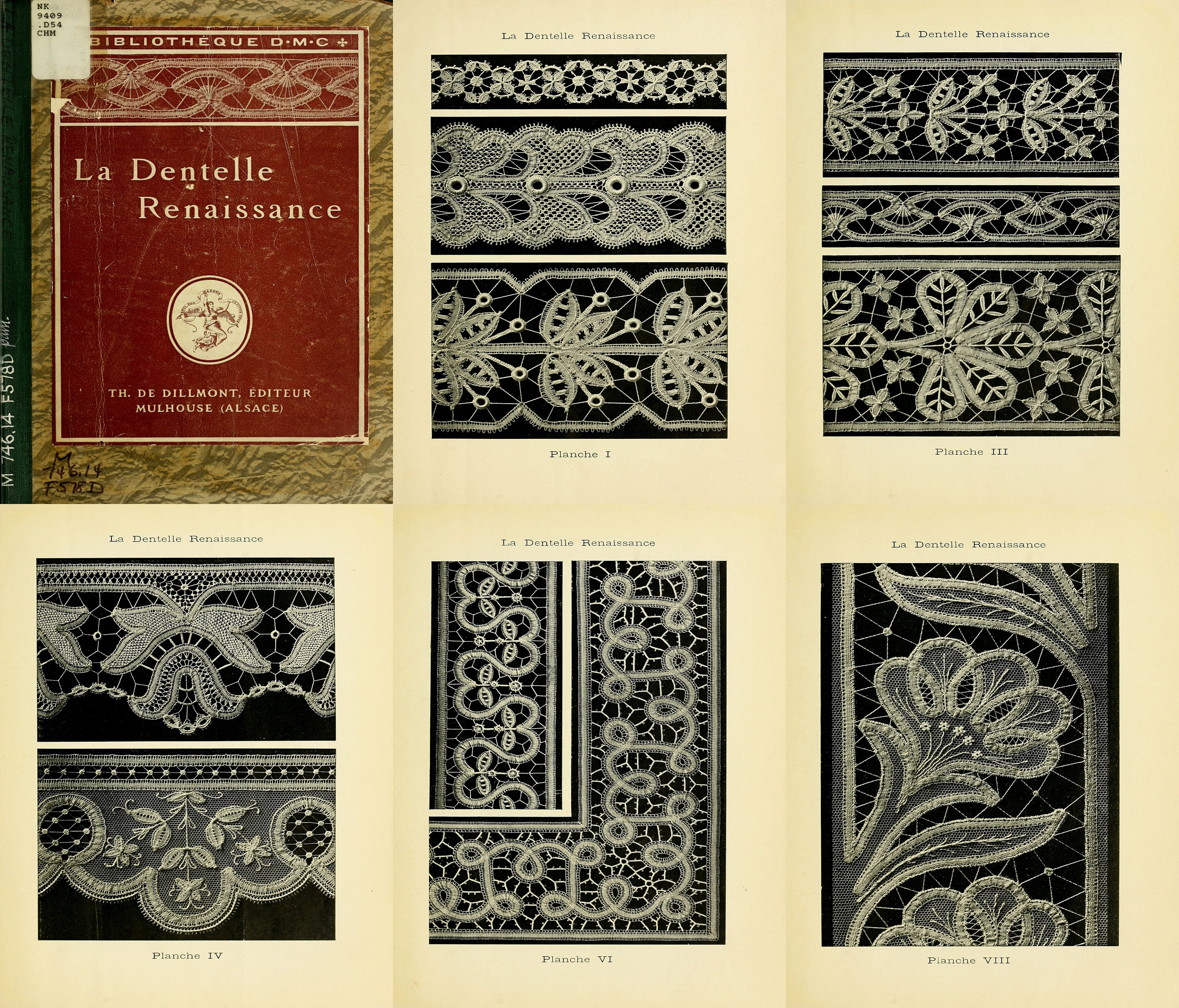 1920s Renaissance Lace Ebook - French Lace Transfer Patterns (PDF