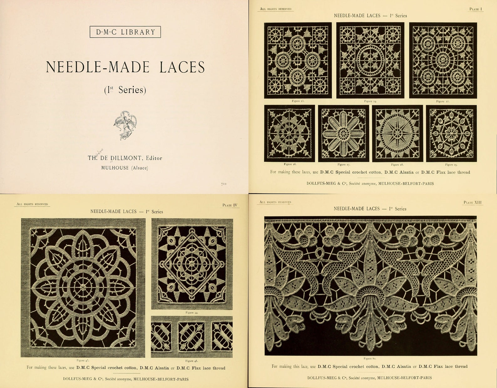 Needle-made Laces, 1890 - 19th Century Lace Making Ebook PDF - Etsy
