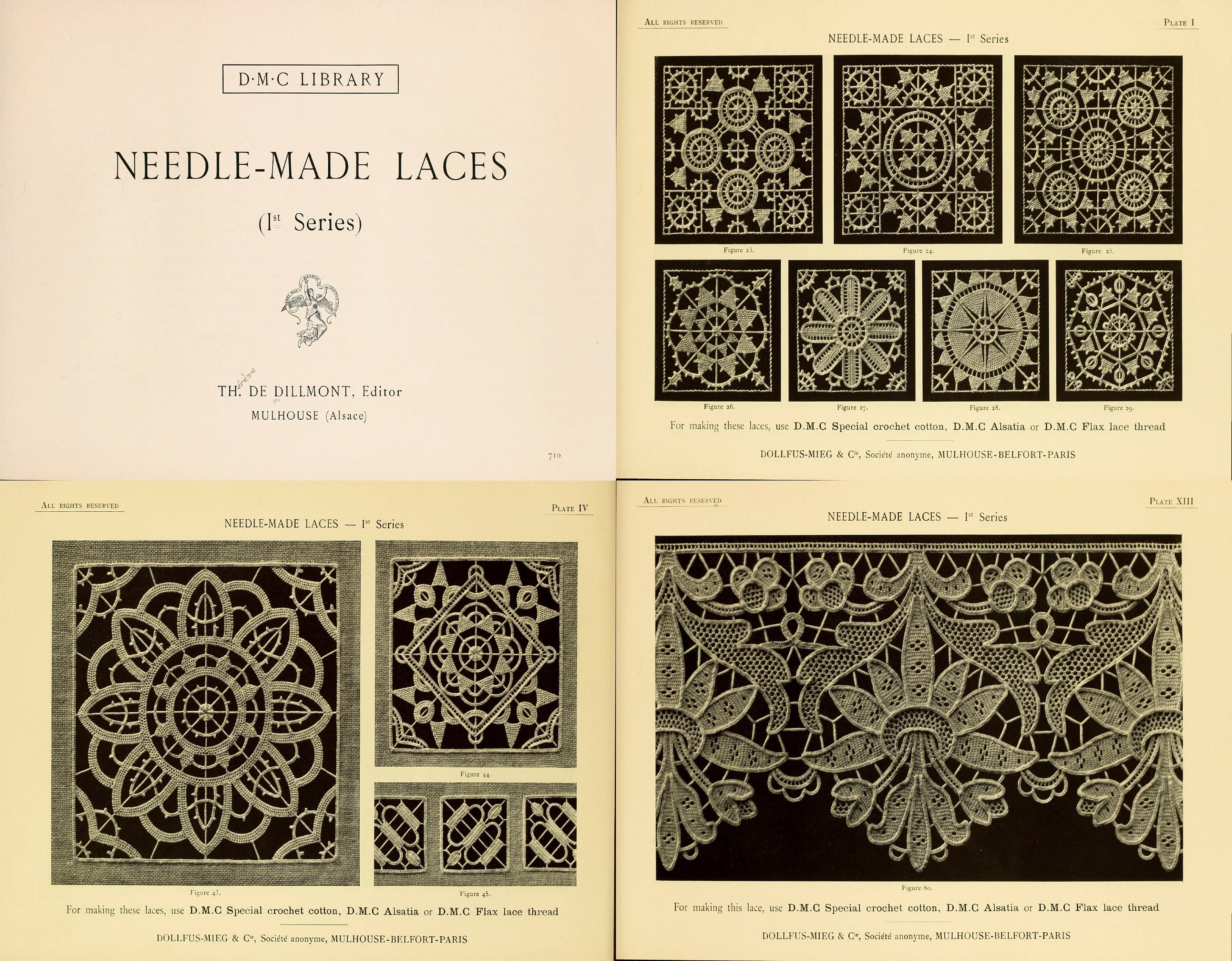Needlemade Laces, 1890 19th Century Lace Making Ebook PDF Etsy