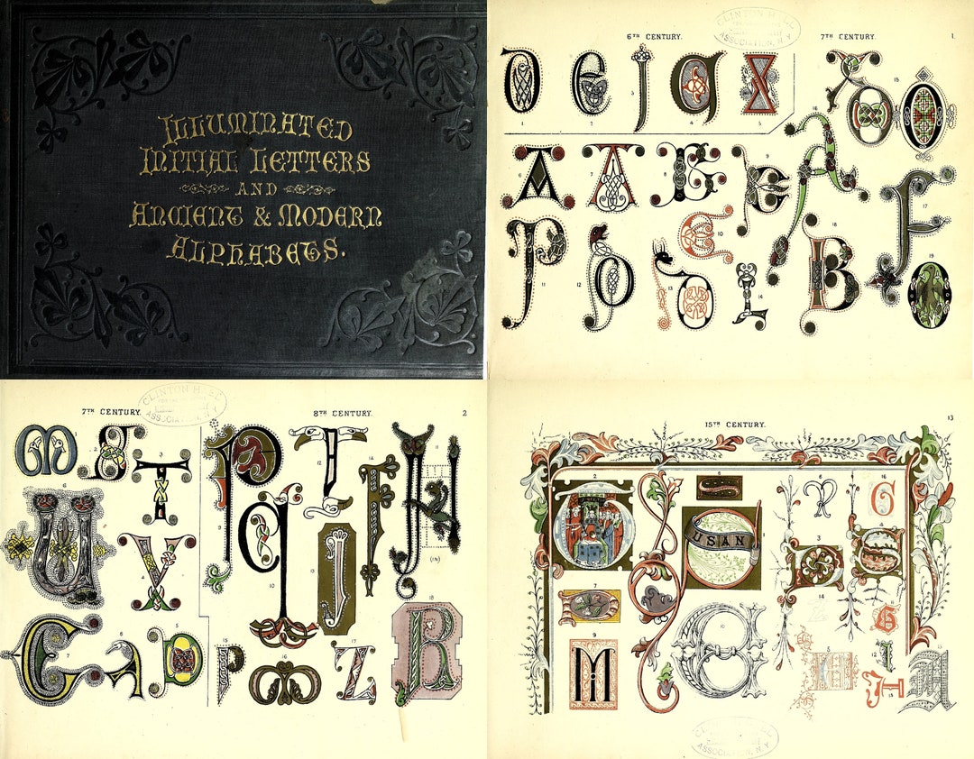 Illuminated Lettering Ebook: Ancient & Modern Alphabets (PDF) - Etsy